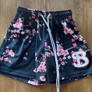 Bucketsquad cherry blossom basketball shorts